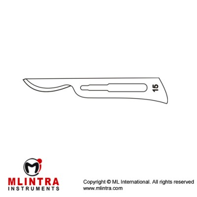 Scalpel Blade No. 15 Pack of 100 Stainless Steel, Scalpel Blade No. 15 Pack of 100 Stainless Steel,